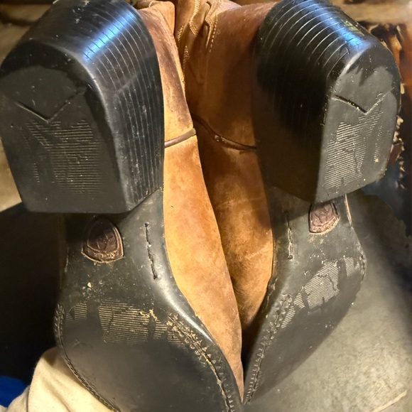 Ariar Brown Leather Jaripeo Cowboy Boots US size 8.5 uk size 6 - Picture 5 of 7